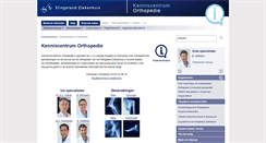 Desktop Screenshot of orthopedie.slingeland.nl